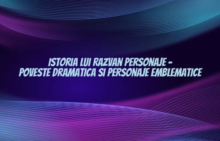 istoria lui razvan personaje