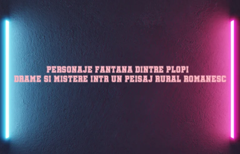 personaje fantana dintre plopi