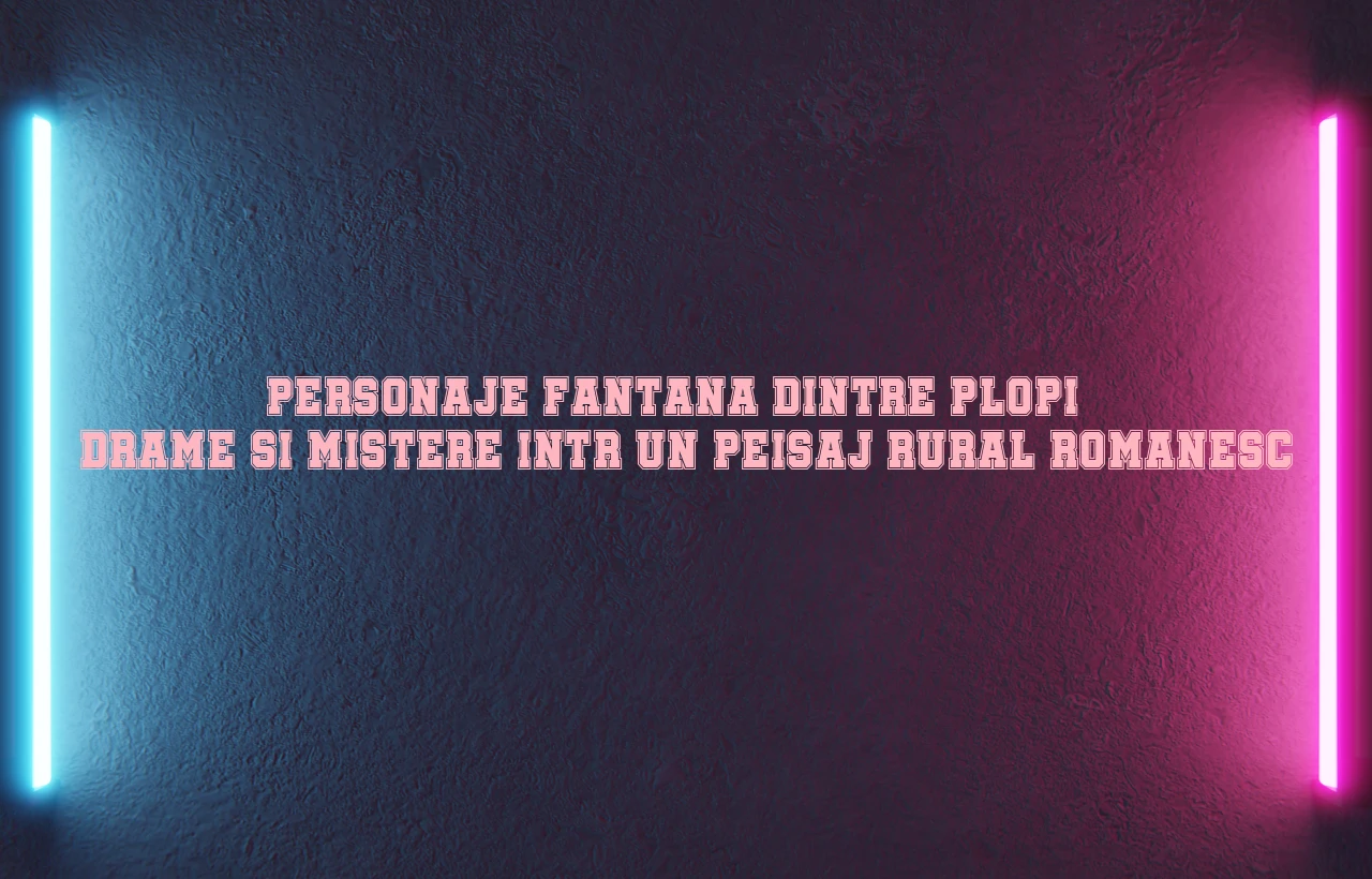 personaje fantana dintre plopi
