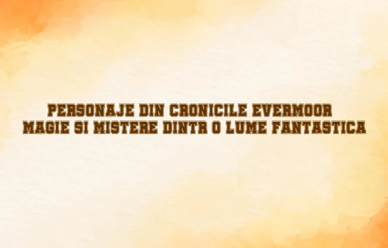 personaje din cronicile evermoor