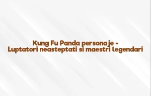 kung fu panda personaje