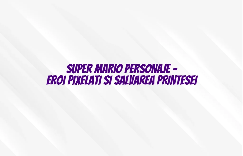 super mario personaje