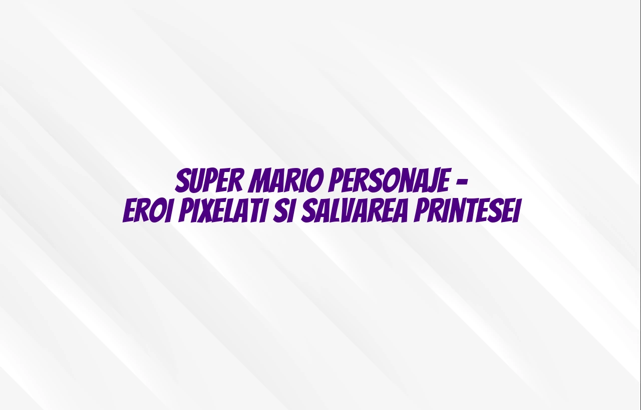 super mario personaje