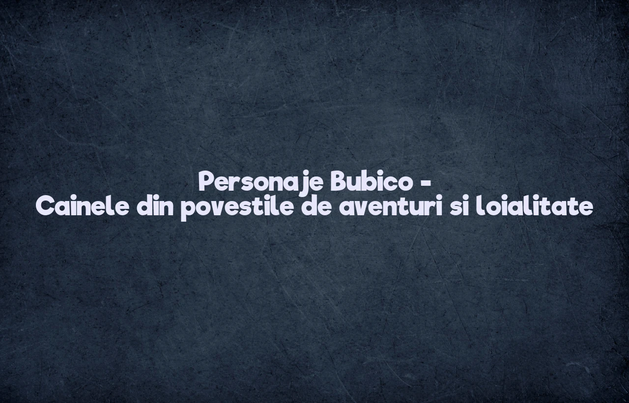 personaje bubico